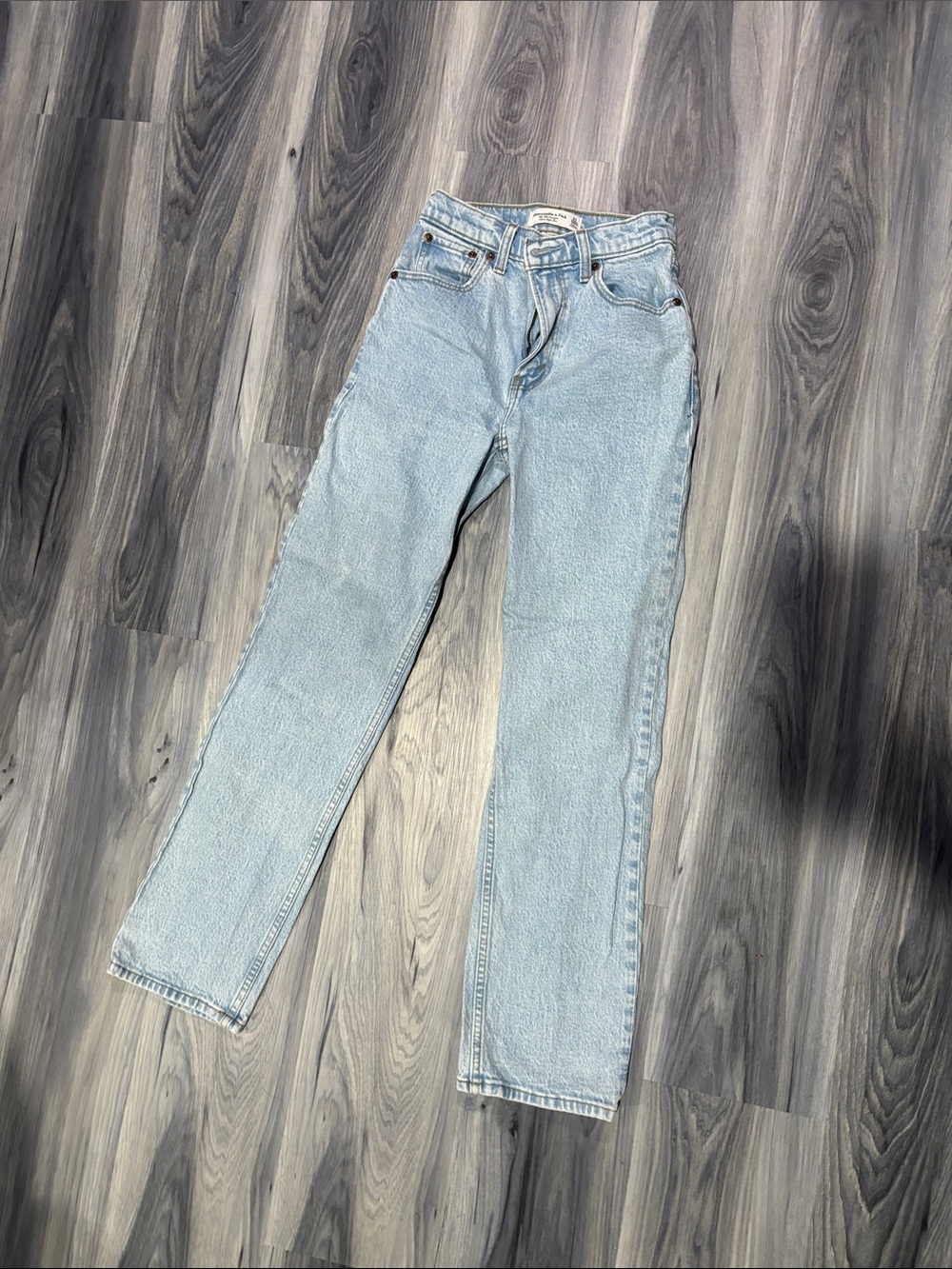 Abercrombie & Fitch Light Wash Straight-Leg Women's Jeans